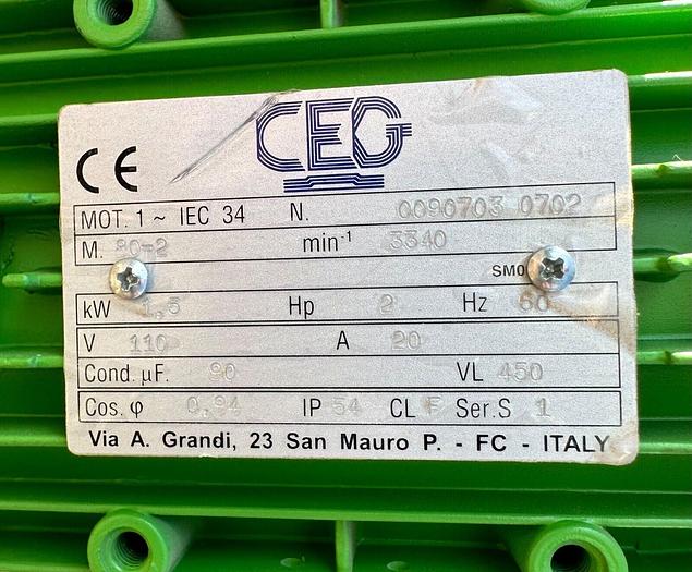Used Grass Eco Press P Hinge Machine 2hp 1ph 110V (5445)
