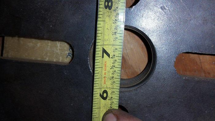 Used Southbend Lathe out board face plate 8 inch 1-1/4 x 10 tpi chuck (100319)