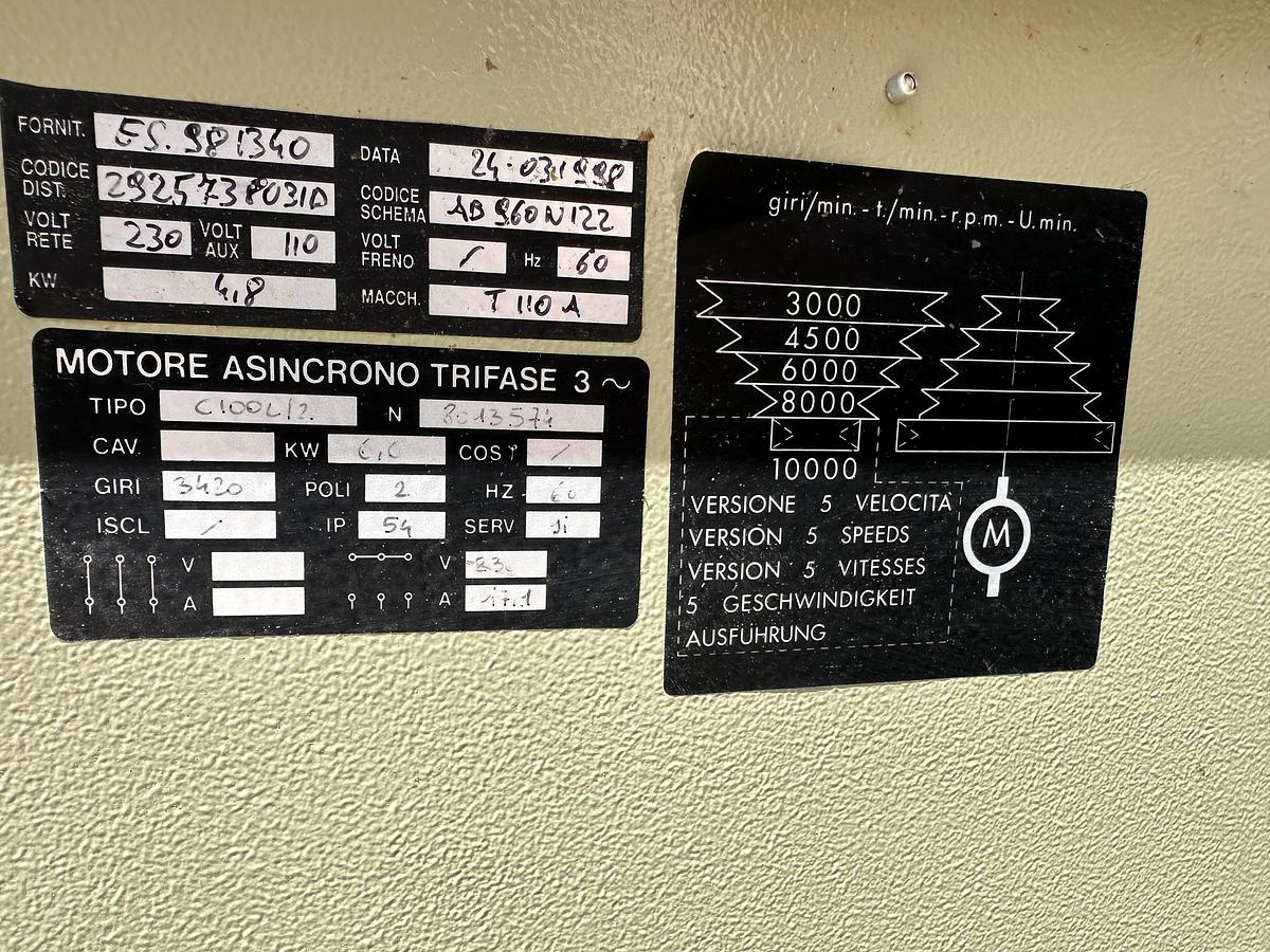 Used SCMI T110A Shaper 230V ~ 3ph ~