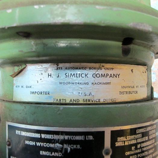 Used Rye Automatic Boring Unit #780 w/ Dual Spindle Drill Head 1.5 HP 220/440V