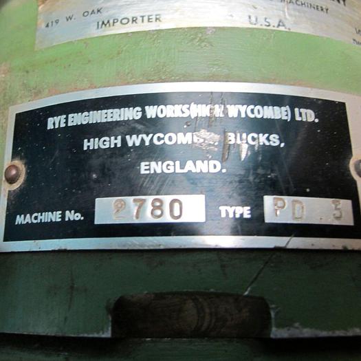 Used Rye Automatic Boring Unit #780 w/ Dual Spindle Drill Head 1.5 HP 220/440V