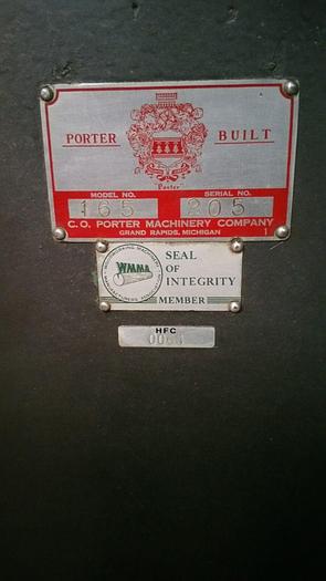 Used Porter 165 Buck Shaper woodworking router double spindle