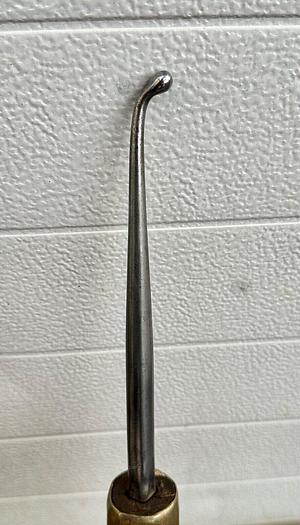 Used Metal Ball Tipped Hook Spinning Tool ~ 21" Length 5/16 Ball Tip ~ (5804)