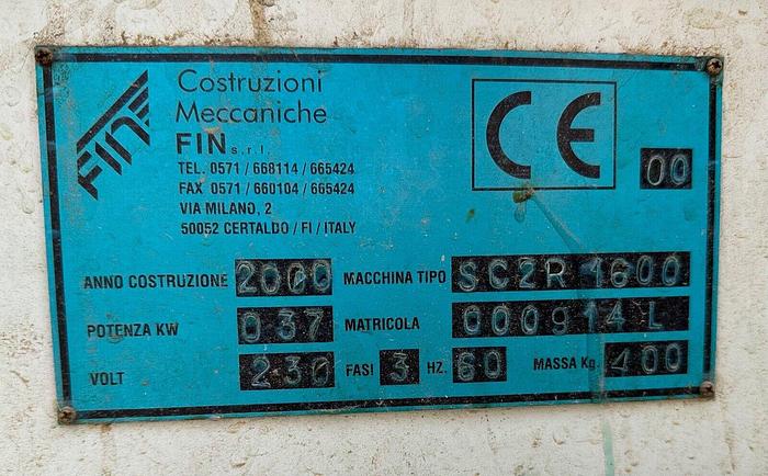 Used Fin Glue Spreader # SC2R-1600 ~ 230V ~ 3ph ~ Year 2000 (5597)