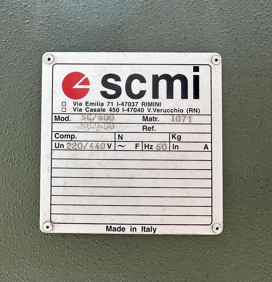 Used SCMI 24" Bandsaw Sc600 ~ 220/440