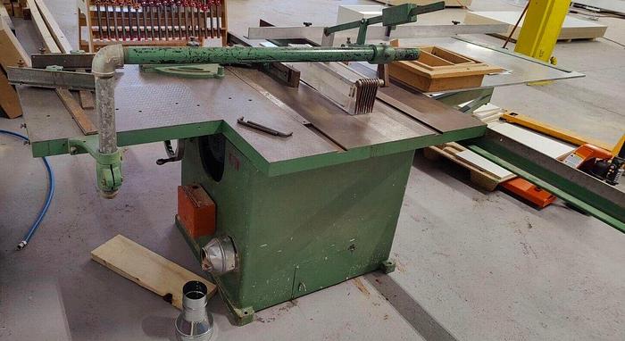 Used Tannewitz Model XJW Sliding Table Saw 10hp W/ Fence & 2 Miter Gauges (6127)