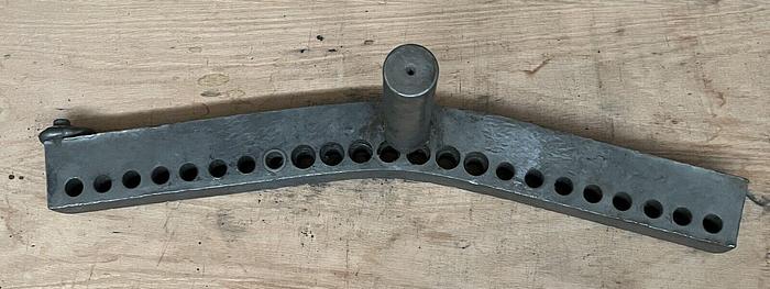 Used Unbranded Lathe Tool Rest ~  24" x 4"  & 6-3/4" Post & 1-1/2" Dia (6145)