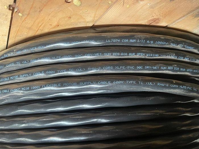 Used Belden # 29503 Wire 10AWG 3C XLPE Foil Braided Shielded Cable Aprox 608' (5687)