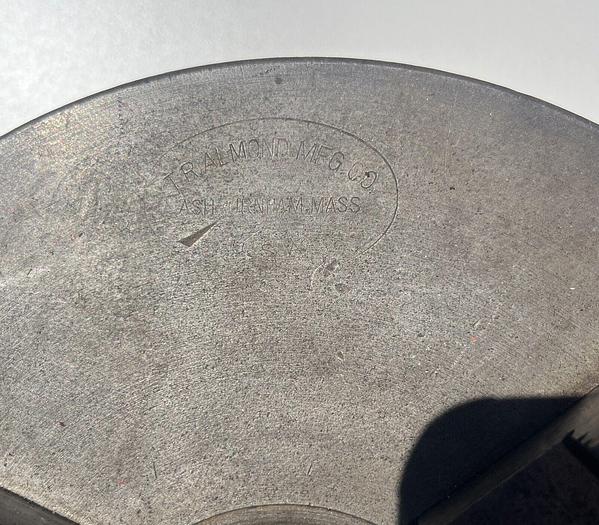 Used TR Almond Mfg. 7-1/2" Lathe Chuck 172 6-5-45 (6152)