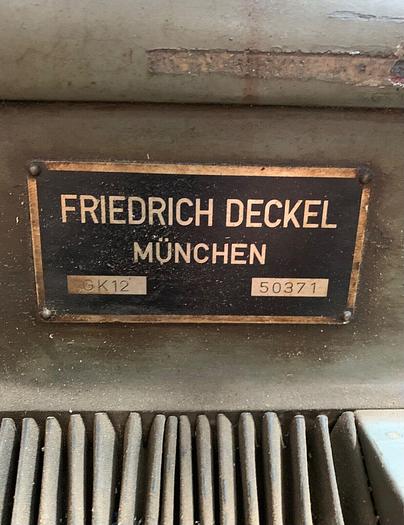 Used Deckel Universal Engraving & Copy Milling Pantograph GK12  (101846)