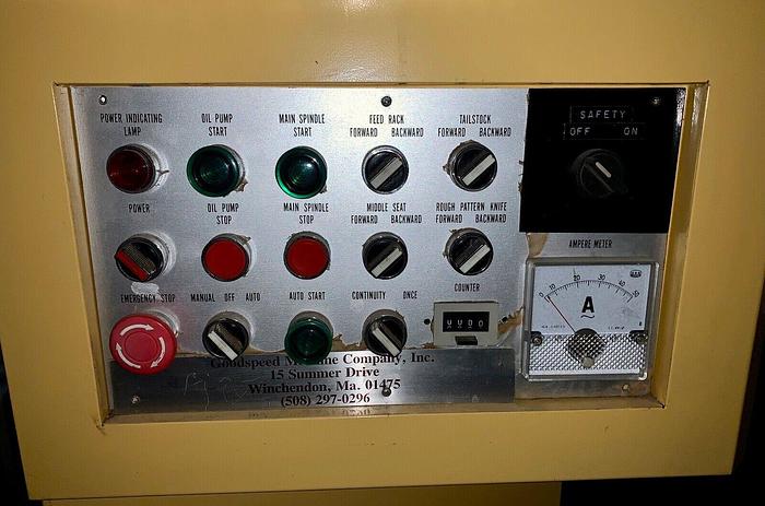 Used Coyer Goodspeed Back Knife Lathe CP168A