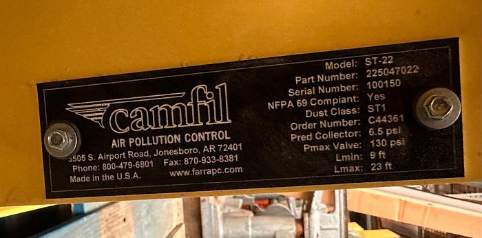 Used Stinger Explosion Isolation Valve ST-22 ~ 10910 CFM ~ 53.37" Long (6351)