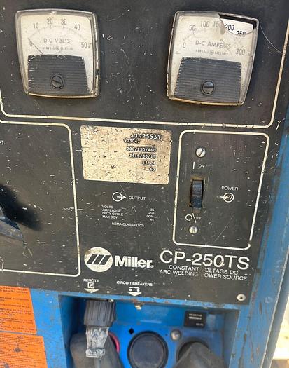 Used Millar CP-250TS Mig Welder 3ph w/ Millermatic S-52E Feeder (5361)