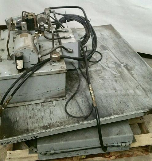 Used American Lift 3000 lbs 48 inch rotary scissor lift table hydraulic rotation