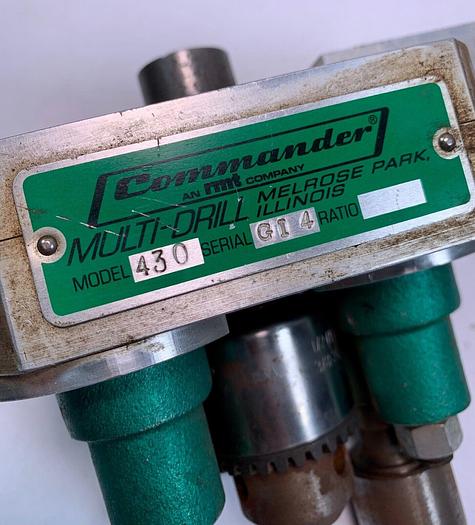 Used Rockwell Commander Multi Drill Head # 430 w/ Jacobs chucks & Quill  (101681)