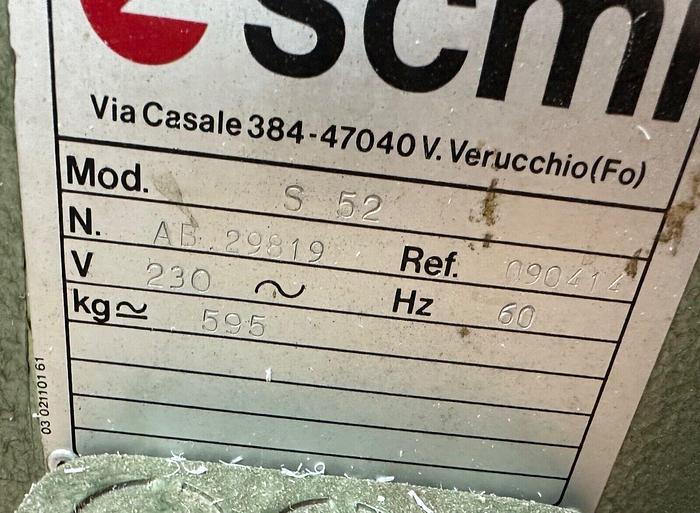 Used SCMI  20" Planer # S52 ~ 480V ~ 3ph ~  (5597)
