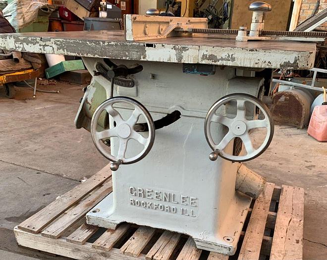 Used Greenlee Table Saw 5hp w/ Miter & Fence ~ 3ph ~ 240V ~ 1" Arbor