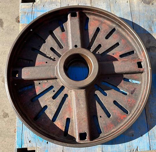 Used 21" Lathe Faceplate w/ L1 Mount Will fit a 17" Clausing Colchester Lathe (5713)