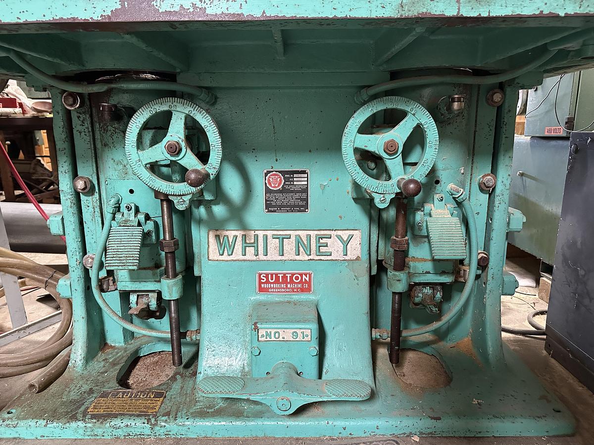 Used Whitney # 91 Double Spindle Shaper