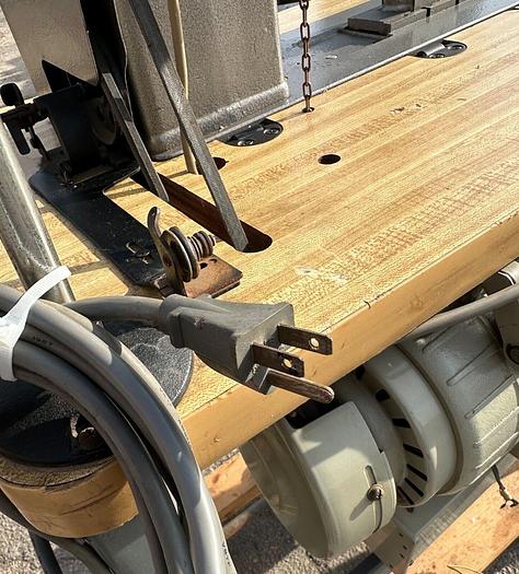 Used Consew 389RB-1 Industrial High Post 2 Needle Walking Foot Sewing Machine (5772)