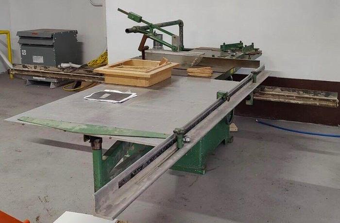 Used Tannewitz Model XJW Sliding Table Saw 10hp W/ Fence & 2 Miter Gauges (6127)
