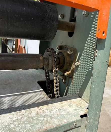 Used Evans 62" Pinch Roller # 0206  ~ 110V ~ 1ph ~ 80psi  (5540)