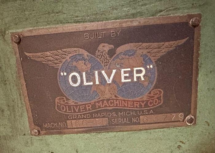 Used Oliver 12" #166-BD Joiner 5hp ~ 480V ~ 3ph w/ Fence & Guard (5596)