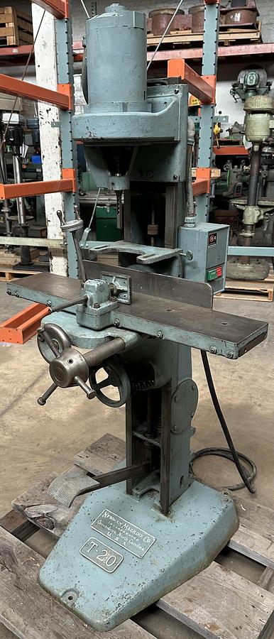 Used Newman T-20 Mortiser 1/2hp ~ 3ph ~ 208-2200/440  