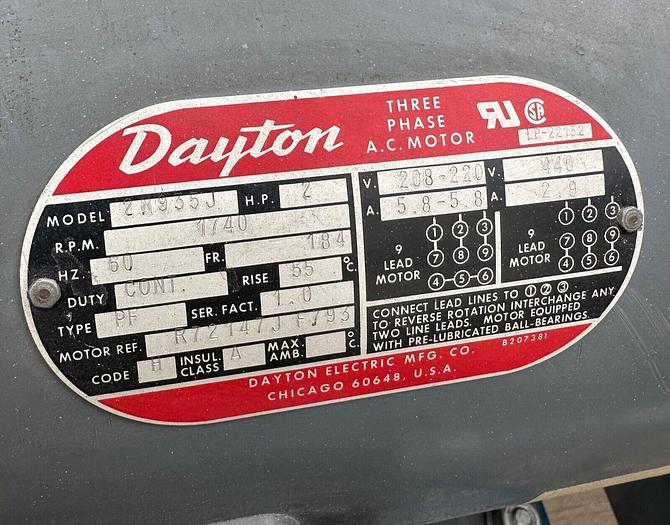 Used Acme Stroke Sander # 6B Type # 2 ~ 2hp ~ 3ph 208-220V (5537)