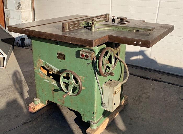 Used Tannewitz Model U 16" Table Saw Dual Voltage 240/480 5hp W/ Fence (101664)