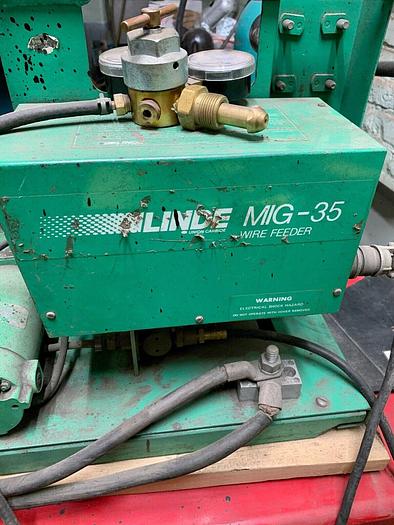 Used Lincoln Idealarc Digital Mig Welder CV-300 w/ Linde feeder # MIG-35 (101560)