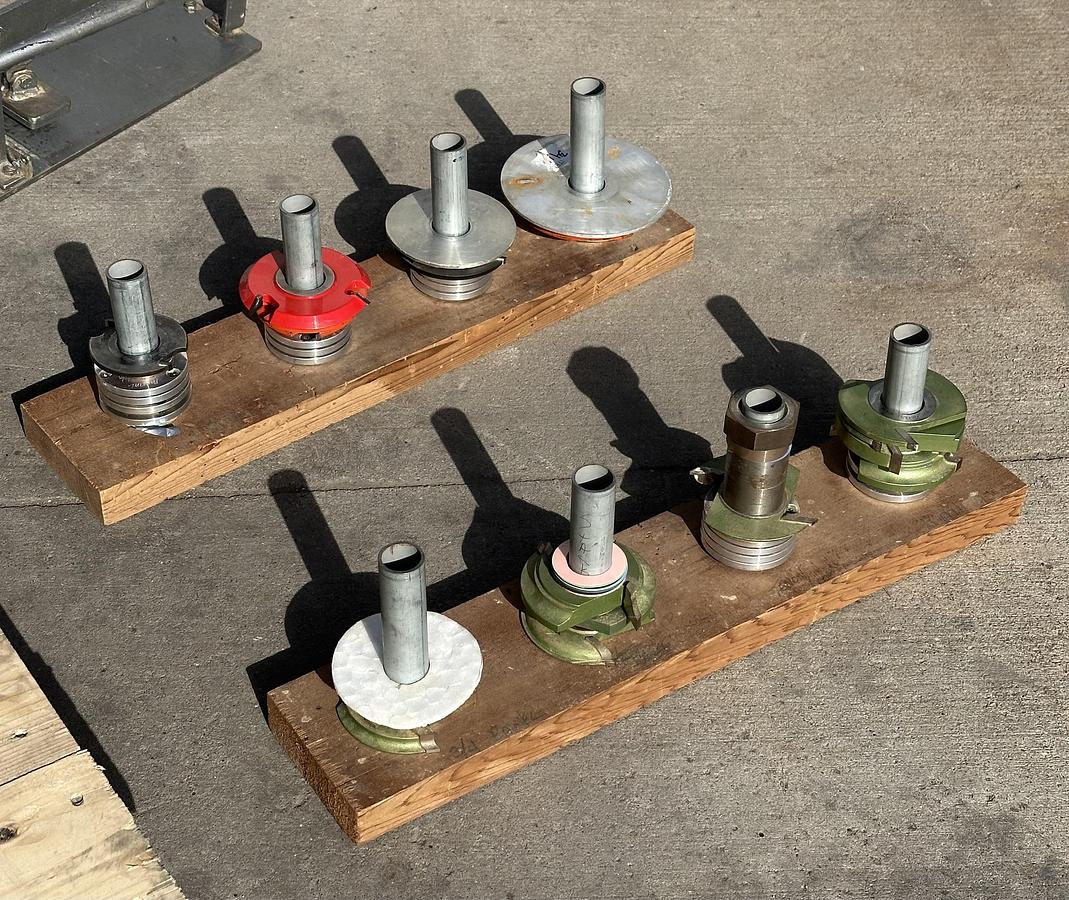 Used LA Weaver Shaper  1 1/4" Spindle ~ 220V ~ 1ph Tenon Jig Panel Hold Down +