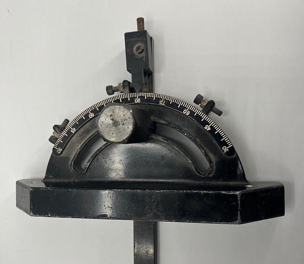 Used Miter Gauge 19 1/8" Long 9" Wide Head 3/4" Wide Bar 11/32" Thick Bar (5761)