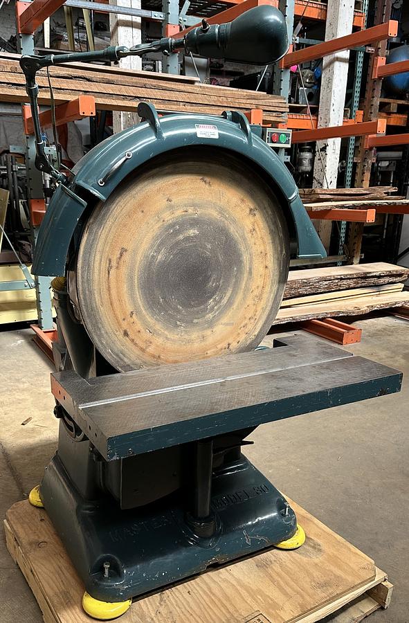 Used Master Kindt Collins Model 30L ~ 30" Disc Sander 3hp ~ 480V ~ 3ph