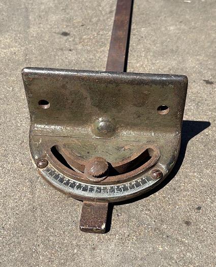 Used Unbranded Miter Gauge 3/4" Bar Width 34" Bar Length 5-1/8" Head Width (6047)
