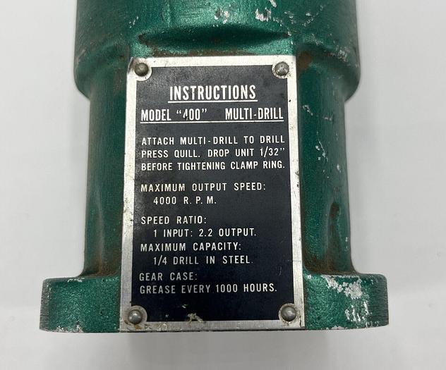 Used Commander Head Rockwell Quill (?) for the 400 2-1/2" Dia. 7-7/8" Depth (6209)