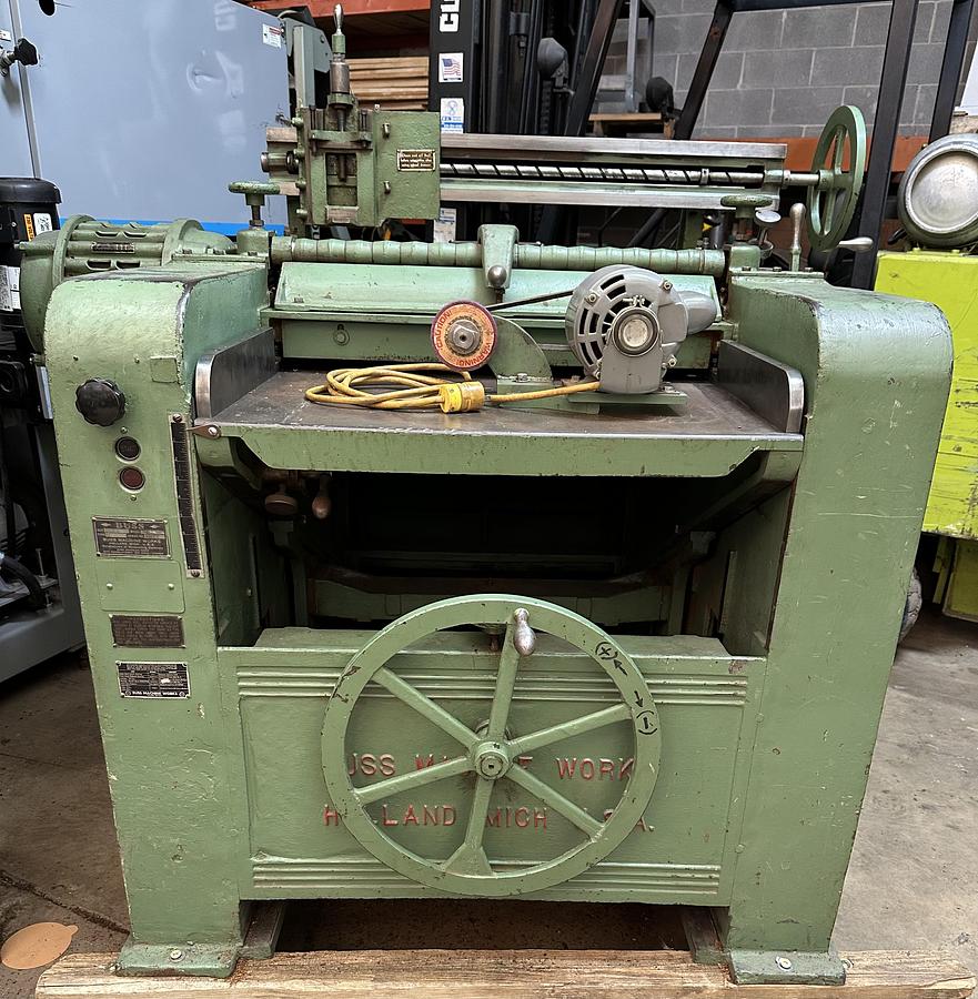 Used Buss 4L 30" Planer w/ Grinder & Jointer 220/440V 3ph