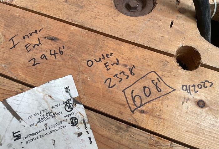 Used Belden # 29503 Wire 10AWG 3C XLPE Foil Braided Shielded Cable Aprox 608' (5687)