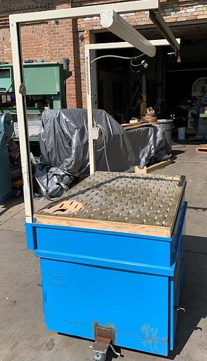 Used Denray Downdraft Table # 3444B Super w/Light 2hp 3ph 220/460 (101869)