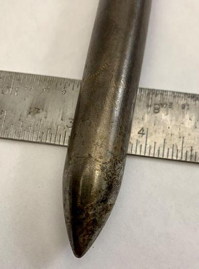 Used Metal Spinning Tool Round Pointed Tip End  12" x 3/4" (101909)