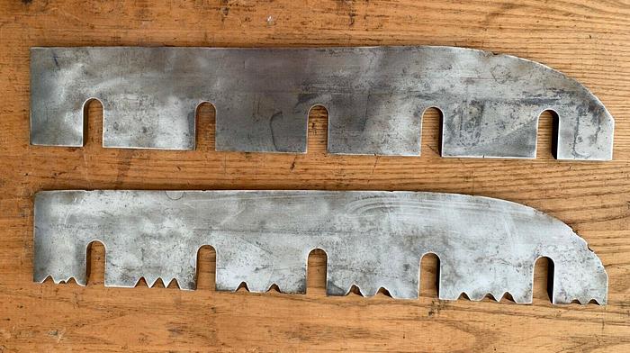 Used McKnight Seat Scooper Knives / Blades SET of 2 (101614) Set # 2