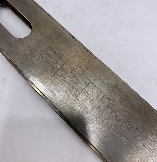 Used Renold Bar for Chain Mortiser 1/4" W x 2 1/4" L x 4 1/2" Depth (101972) H