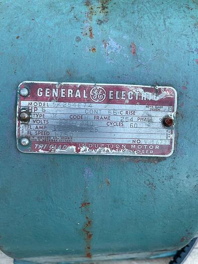 Used General Purpose Fan & GE Motor 5hp 220/440 w/ Radial Blades (5947)