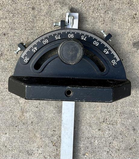 Used Delta / Rockwell ? Aluminum Miter Gauge w/ 3/4" x 3/8" x 18" T Slot Bar  (1105)