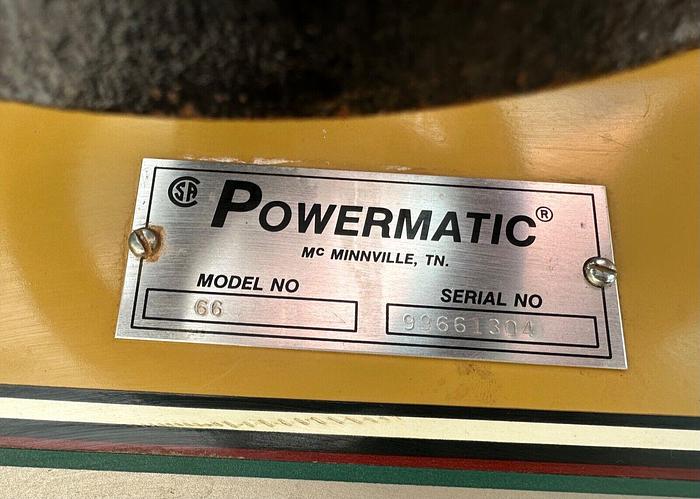Used Powermatic # 66 Table Saw 10" w/ 5hp Motor 230V 3ph & Extension Table (5379)