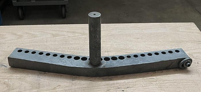 Used Unbranded Lathe Tool Rest ~  24" x 4"  & 6-3/4" Post & 1-1/2" Dia (6145)