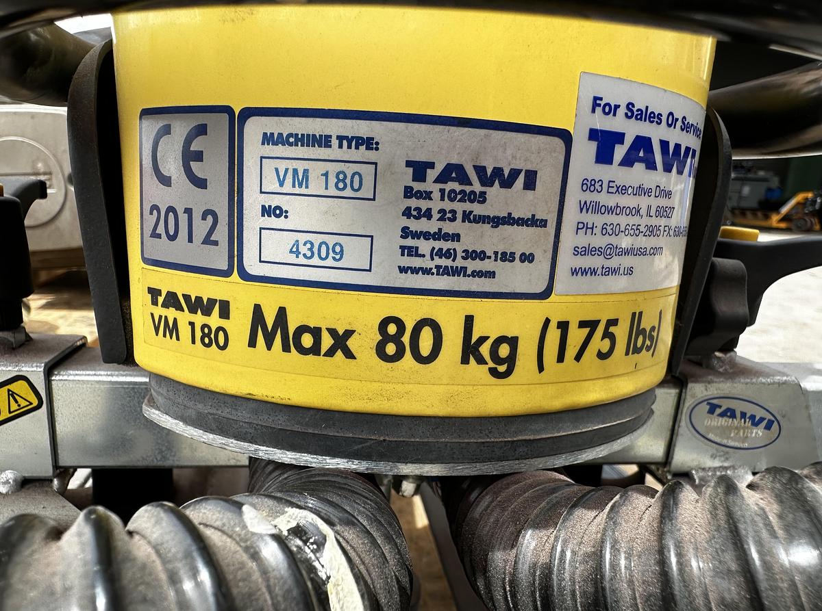 Used Tawi Lyftman Vacuum Lift System Pump SA350/2 ~ Foot VM180~ Filter unit ~ 40' in Rails +