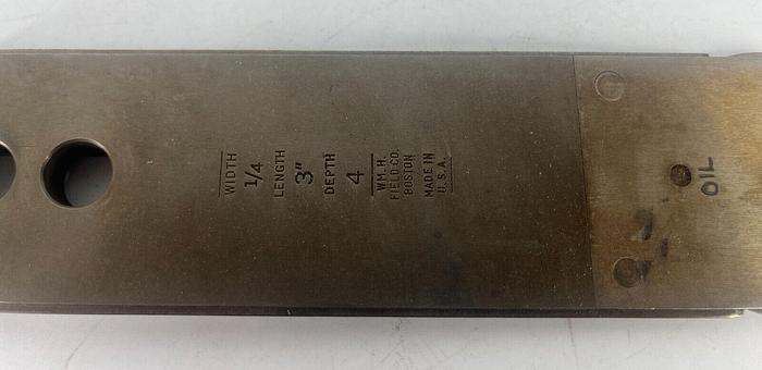 Used WM H Fields Bar for Chain Mortiser 1/4" W x 3" L x 4" Depth (101974)