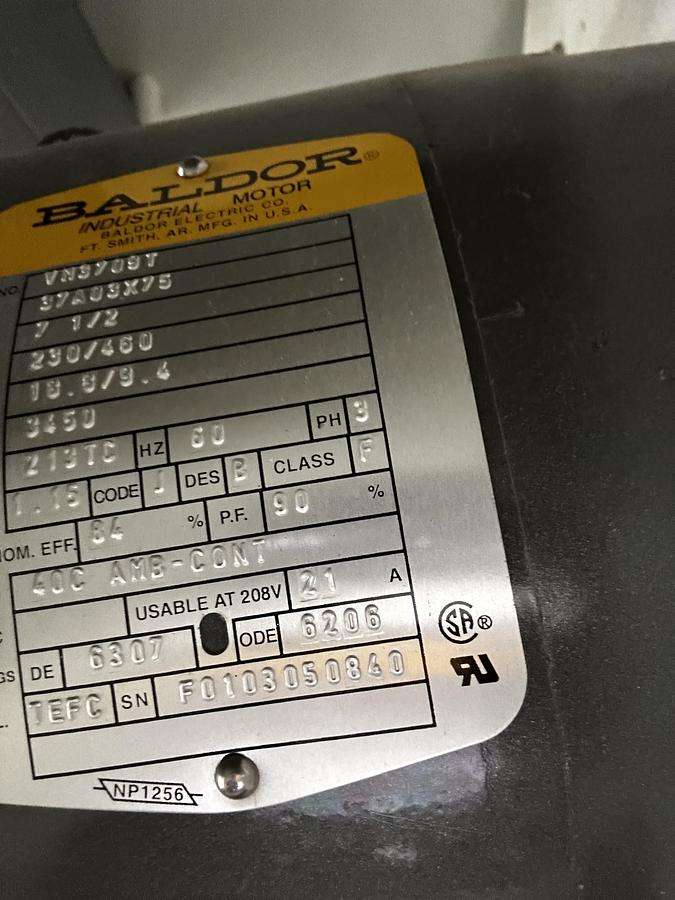 Used Donaldson Torit Shoppro 15 Dust Collection 7.5hp 460V 3ph