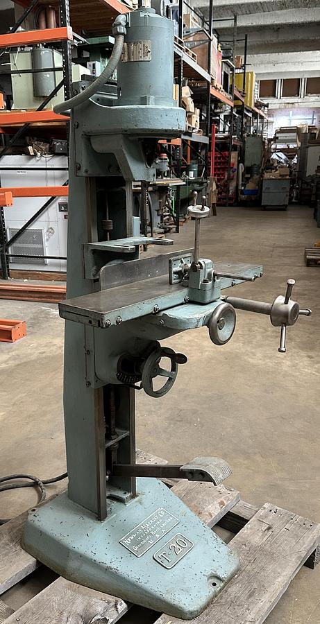 Used Newman T-20 Mortiser 1/2hp ~ 3ph ~ 208-2200/440  